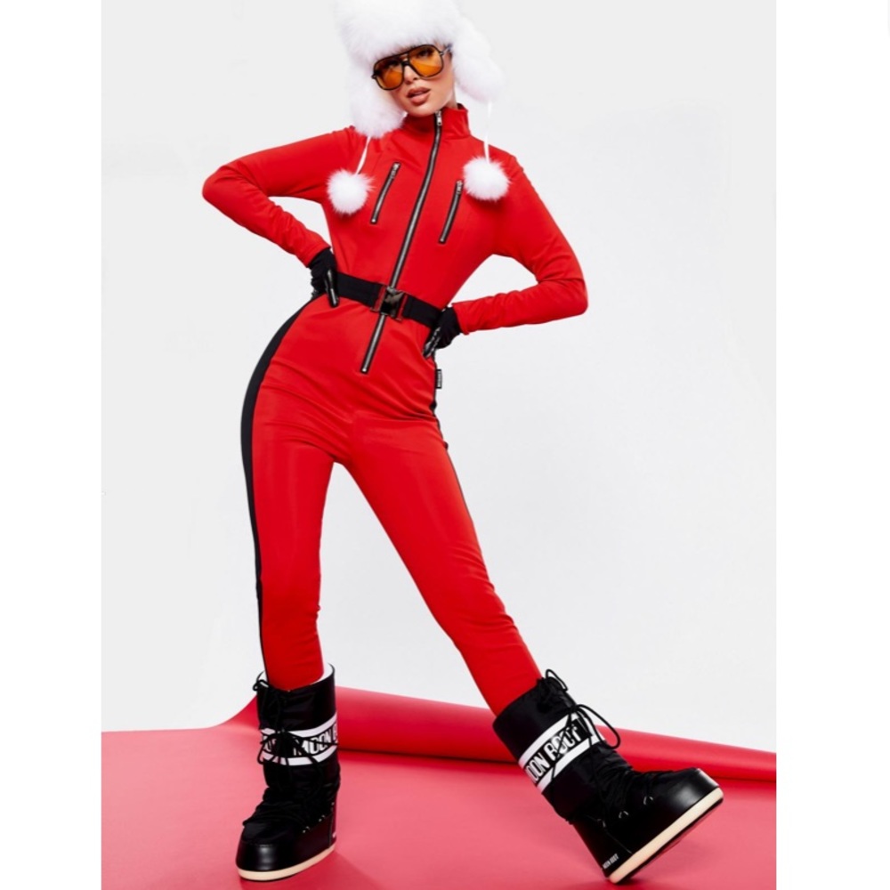 Red MSGD Slim Fit Snow Suit-ASOS